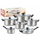 Ollas y Sartén De acero inoxidable. Set Juego de 12 piezas. 100% libre de teflón.