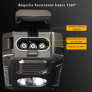 Encendedor Lighter Multifuncional De Antorcha Para Habanos 5 En 1, con cortador, punzon Triple Antorcha Recargable, Soplete De Butano Para Encender Puros. Zippo