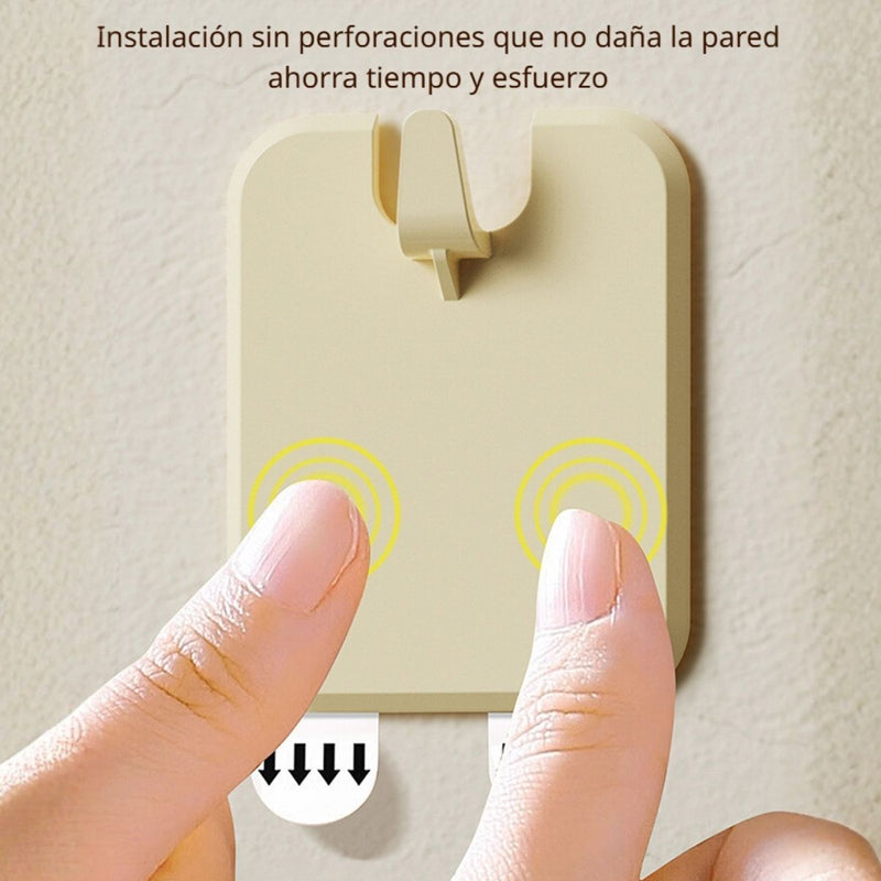 Gancho Adhesivo Para Colgar Cuadros En La Pared Sin clavos o Perforaciones. 2.6x2” (6.6x5.1cm). Color Blanco.