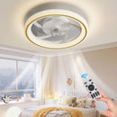 Abanico De Techo Con Luz Led Y Control Remoto. Ventilador Silencioso Con Lámpara Dimeable Integrada 18.8” (48cm) Color blanco