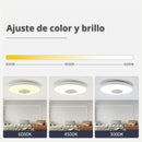 Lámpara De Techo Led Inteligente RGB Con Bocina Wifi Bluetooth Con Control Remoto Y App Tuya 36W 11.8” (30cm). Cobertura 5-10m².