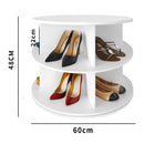 Organizador multifuncional giratorio De 2 Niveles. Mueble Zapatero Redondo De Almacenamiento. Estante Giratorio. Zapatos