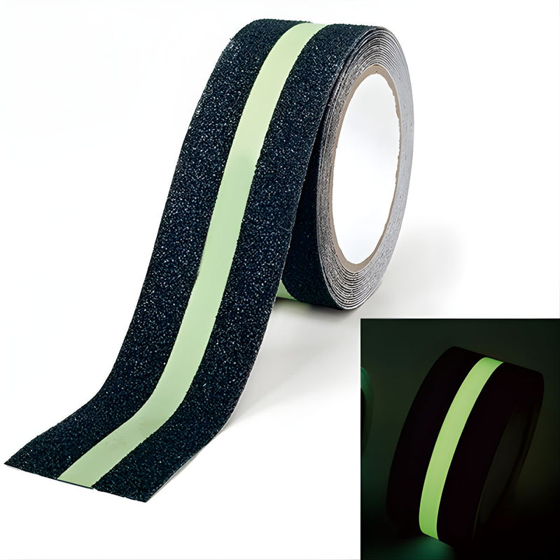 Cinta Antideslizante fluorescente Luminosa. Cinta De Seguridad Adhesiva Para Escaleras Y Pisos Con Brillo.