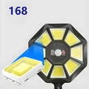 Lámpara Solar LED con Sensor de Movimiento. Foco con panel Solar y Control Remoto. Luz Impermeable para exterior.