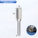 Fresa Lima Rotativa Cilíndrica De Carburo De Tungsteno Para Mototool. Vástago: 6mm. Cabeza: 12mm.