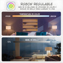 Foco Bombillo LED Inteligente WiFi 9W RGB+CW+WW. Control por App CozyLife, Alexa y Google Assistant. Luz multicolor regulable.