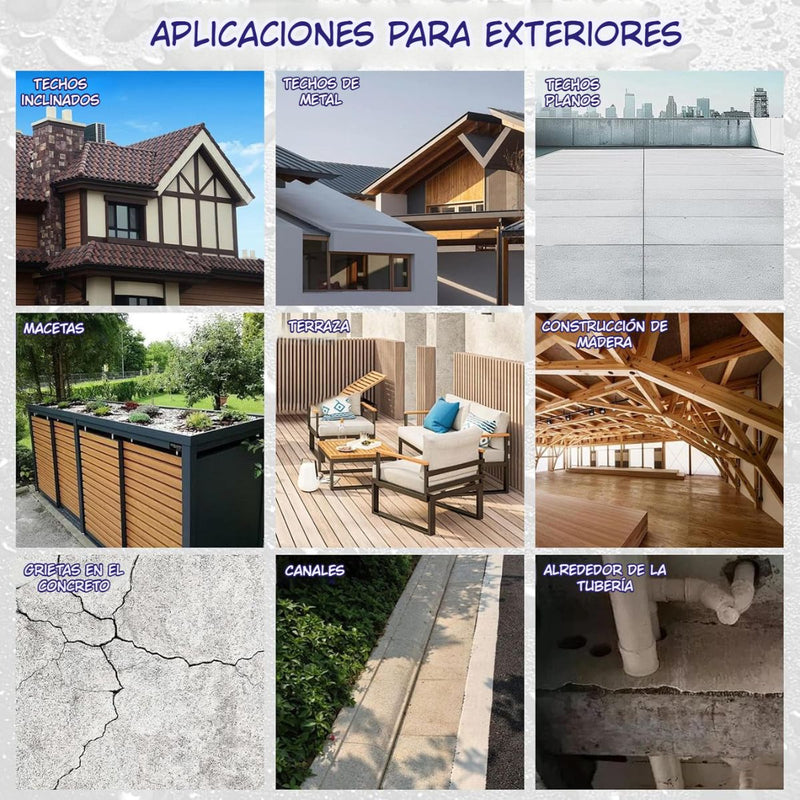 Sellador Impermeable Invisible 300g con Brocha Aplicadora. Agente Líquido Transparente de Alta Resistencia para Sellado a Prueba de Agua.