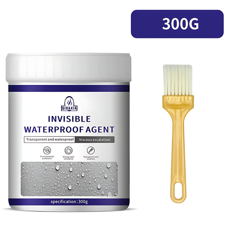 Sellador Impermeable Invisible 300g con Brocha Aplicadora. Agente Líquido Transparente de Alta Resistencia para Sellado a Prueba de Agua.