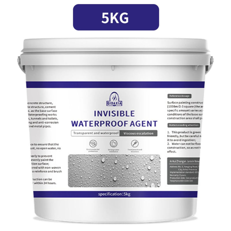 Sellador Impermeable Invisible 5kg. Agente Líquido Transparente de Alta Resistencia para Sellado a Prueba de Agua.