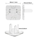 Protectores de tomacorrientes Enchufes Transparentes para Niños (Pack de 50 Piezas). Tapones de Seguridad Infantil para Tomas Eléctricas.