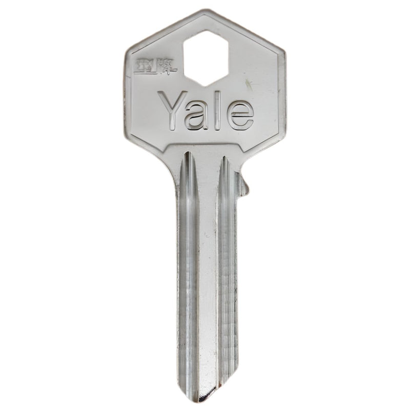 Llave Yale con Cabeza Hexagonal corta. Llave en Blanco para Copia o duplicado de Cerradura.