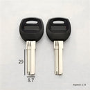 Llave en Blanco corta con Cabeza Plástica Reforzada. Ideal para copia o duplicado de Cerraduras de Seguridad. Derecha