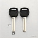 Llave en Blanco con Cabeza Plástica Reforzada (37mmx8.7mm). Ideal para copia o Duplicado Automotriz. Derecha