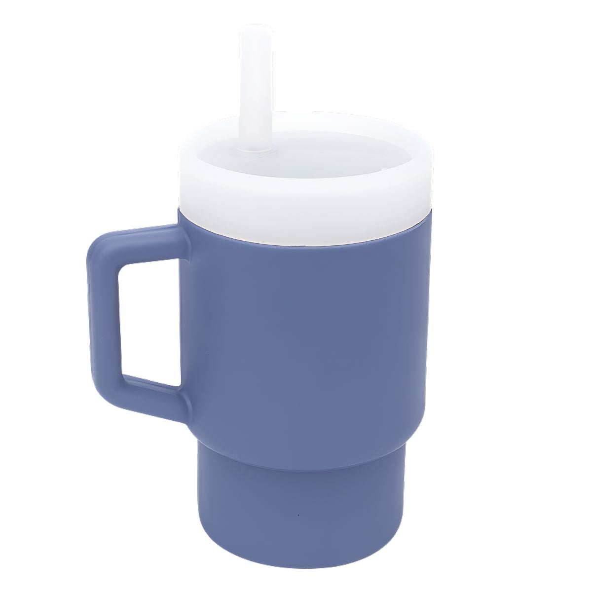 Vaso de Silicón con carrizo 310 ml. Botella de agua Antiderrame para Niños. Color Rojo.