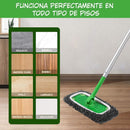 Funda de Microfibra Reutilizable para Mopa o Trapeador. Repuesto Lavable de Alta Absorción. Color Gris. Tamaño grande 45.3×11.5cm.