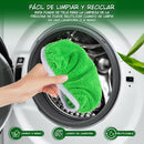 Funda de Microfibra Reutilizable para Mopa o Trapeador. Repuesto Lavable de Alta Absorción. Color verde. Tamaño grande 45.3×11.5cm.