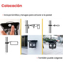 Lámpara Solar Decorativa con Sensor de Movimiento 1200 mAh. Foco LED con Panel Solar. Luz Cálida para Jardín o Pared Exterior.