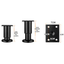 Patas Ajustables para Muebles 8–12cm. Soporte Metálico Reforzado para Sofás, Mesas o Gabinetes. Fáciles de Instalar y Nivelar. Color negro.