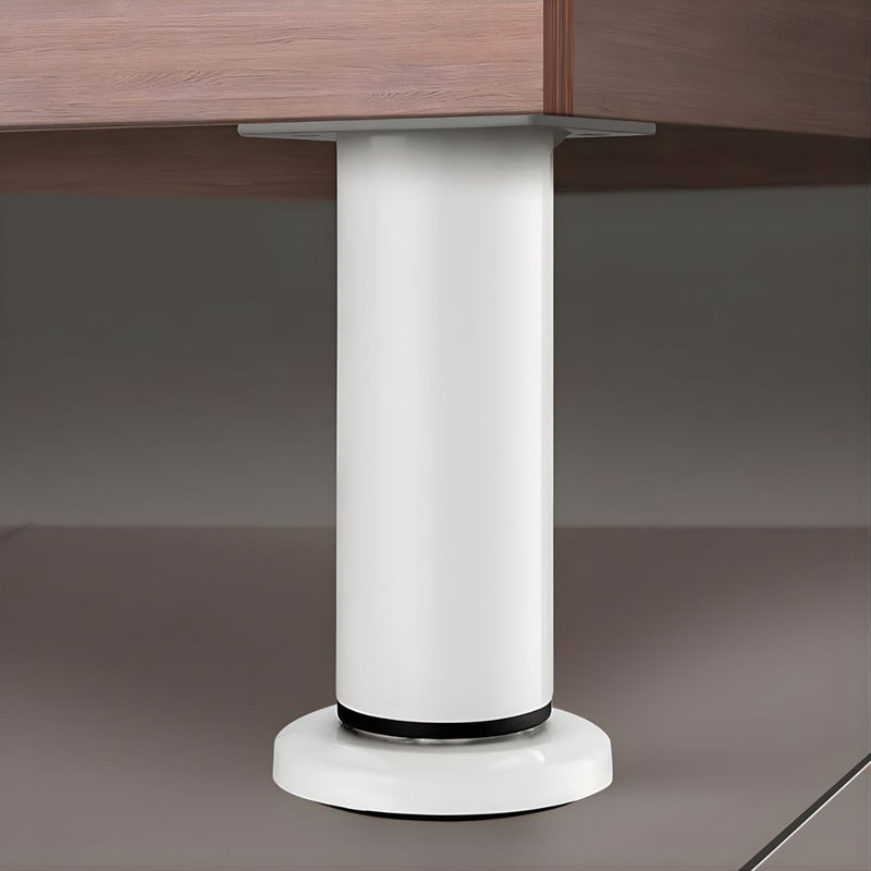 Patas Ajustables para Muebles 72–110cm. Soporte Metálico Reforzado para Sofás, Mesas o Gabinetes. Fáciles de Instalar y Nivelar. Color blanco.