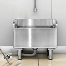 Fregadero Tina De Acero Inoxidable 201 Engrosado 17.7x16.1x21.6” (45x41x55 Cm) Patas Ajustables. Fregador Industrial, Lavadero. Incluye desagüe con tubería cubierta.