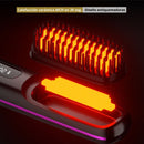 Cepillo Blower Alisador De Cabello Con Temperatura Ajustable, Pantalla LED Y Puerto Tipo C. Peine Eléctrico Portátil Para Alisar, Peinar Y Moldear. 35W. 5V.