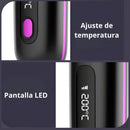 Cepillo Blower Alisador De Cabello Con Temperatura Ajustable, Pantalla LED Y Puerto Tipo C. Peine Eléctrico Portátil Para Alisar, Peinar Y Moldear. 35W. 5V.