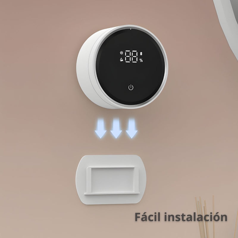 Esterilizador De Cepillo De Dientes Con Luz UVC+UVA De 5V. Soporte de Pared para Cepillo De Plástico ABS Con Secado Automático Y Sensor Infrarrojo.