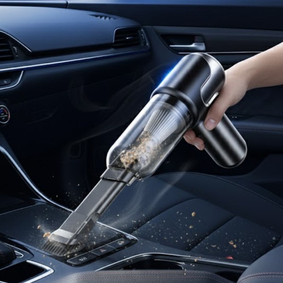 Aspiradora Portátil Inteligente De Mano Recargable Con Motor Brushless Alemán, Batería Tipo Tesla, 2 Filtros Hepa H13 De Carga Rápida Tipo-C.