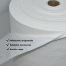 Rollo plastico Protector De Piso autoadhesivo acolchado Antiderrame Color Blanco Rollo De 39.4x 984.3" (1x25m) De PE. Lana Sintética Antideslizante Y Autoadhesiva.