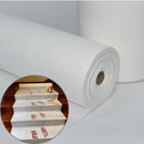 Rollo plastico Protector De Piso autoadhesivo acolchado Antiderrame Color Blanco Rollo De 39.4x 984.3" (1x25m) De PE. Lana Sintética Antideslizante Y Autoadhesiva.