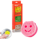 Esponjas De Limpieza Multiusos De Imitación Lufa Y Esponja De Algas. 9.8×9.8×3.9cm Esponjas De Fregar Para Cocina Y Vajilla Firmes en agua fría Y Suaves en Agua Tibia (3 Unds)