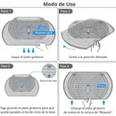 Bandeja Giratoria Deslizable organizador De Refrigerador De 16.5x11.1”x1.4” (41.9x 28.2x3.6 cm) De PET. Lazy Suzan Para Cocina Y Comedor.