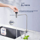 Filtro De Agua De Ultrafiltración De 4 Etapas Sin Electricidad Con Filtros De Repuesto. Incluye Grifo de Acero Inoxidable 304.