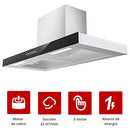 Campana Extractora Empotrable 27.5” (700mm) Motor De Cobre Succión 22m³/min, 390Pa, 110V, 60Hz. Extractor De Humo Y Grasa Para Cocina.
