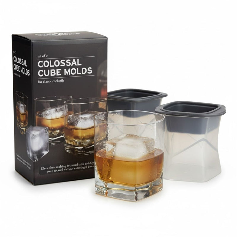 Molde Para Cubos Hielo De Silicona De Grado Alimenticio Libre De BPA. (2 Unds)
