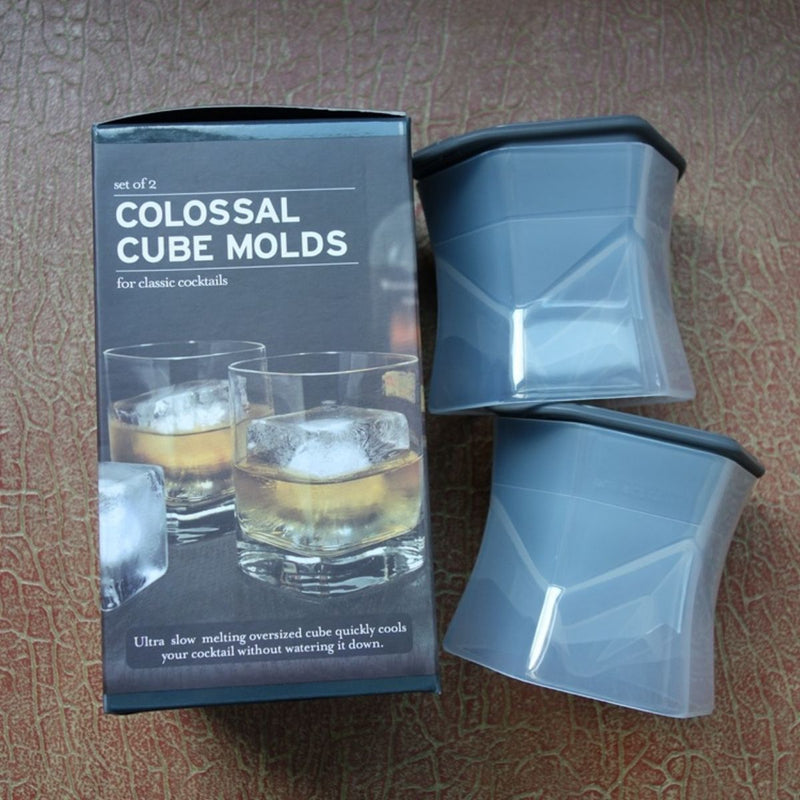 Molde Para Cubos Hielo De Silicona De Grado Alimenticio Libre De BPA. (2 Unds)
