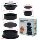 Prensa Molde Para Hamburguesas 2.8” (7.2cm) 3.8” (9.7cm) 4.1” (10.3cm) Antihaderente De Plástico Resistente Grado Alimenticio.