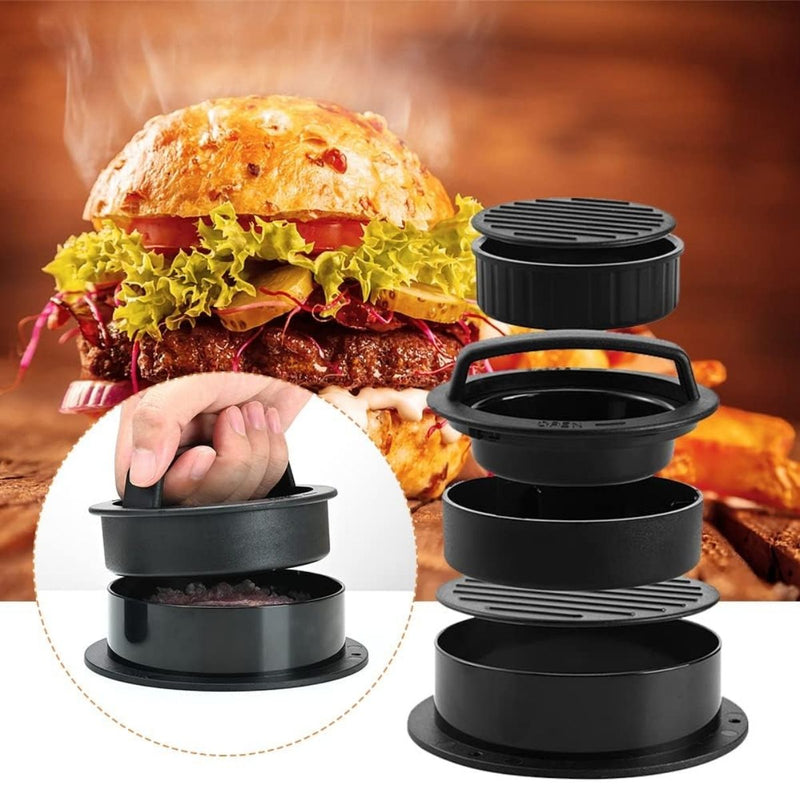 Prensa Molde Para Hamburguesas 2.8” (7.2cm) 3.8” (9.7cm) 4.1” (10.3cm) Antihaderente De Plástico Resistente Grado Alimenticio.