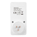 Temporizador Digital Programable Semanal 7 Días. Tomacorriente Con Pantalla LCD, Doble Función ON/OFF Automático. Timer 125V 15A.