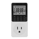 Temporizador Digital Programable Semanal 7 Días. Tomacorriente Con Pantalla LCD, Doble Función ON/OFF Automático. Timer 125V 15A.