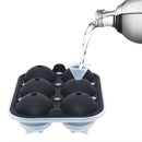 Moldes De Silicona Para Hielo En Cubos Y Esferas Grandes. Set De 2 Piezas.