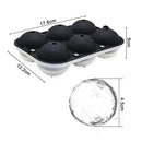 Moldes De Silicona Para Hielo En Cubos Y Esferas Grandes. Set De 2 Piezas.