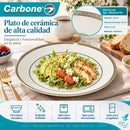 Plato de 9" (23cm). Vajilla para Comidas, Entradas, Postres y Acompañamientos.