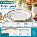 Plato 5" (13.3cm) para Tazas. Platillo para Café, Té, Postres y Acompañamientos.