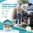 Manguera de Agua Para Jardín Reforzada ½" con 3 Capas y Conectores de Latón, PVC + Cobre, Resistente a Presión, Antitorsión