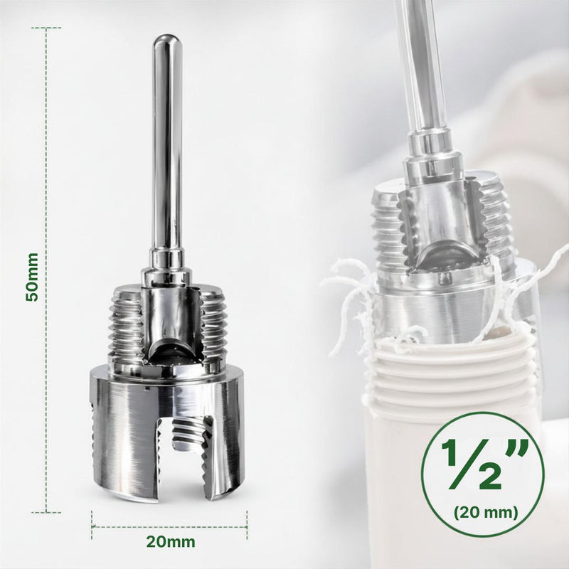 Terraja para Tubería PPR PVC ½” (20 mm). Roscadora de Plomería de Aleación de Acero de 4 Puntos con Varilla para Plomería y Reparación