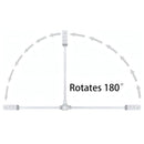 Enchufe regleta extensible de 43 a 68 cm. Con puerto USB y Tipo-C.