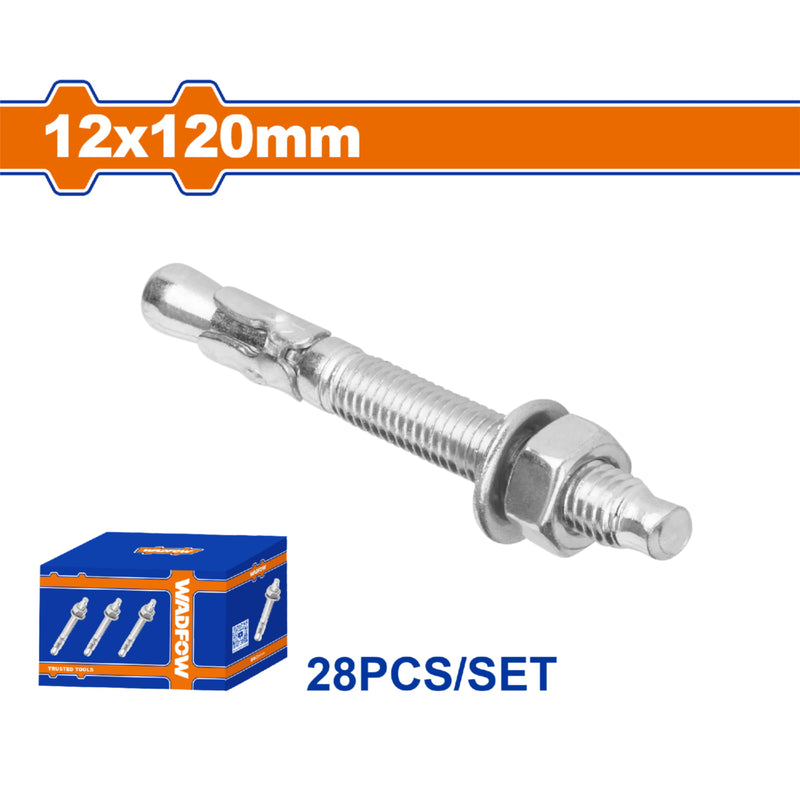 Tacos Galvanizados de Cuña 12x120mm Galvanizado 32 pzas