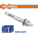 Tacos Galvanizados de Cuña 16x145mm Galvanizado 10 pzas