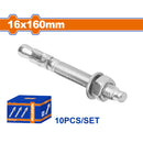 Tacos Galvanizados de Cuña 16x160mm Galvanizado 10 pzas